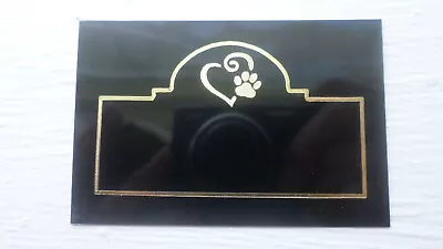 Custom Engraved BRASS Name Plate 2 X 3 (PAW) PERSONALIZED 3 LINES FREE • $6.25