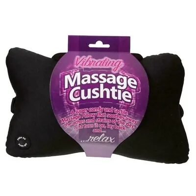 Massage Cushtie Relaxing Microbead Pillow Vibrating Cushion Battery Powered. • £14.95