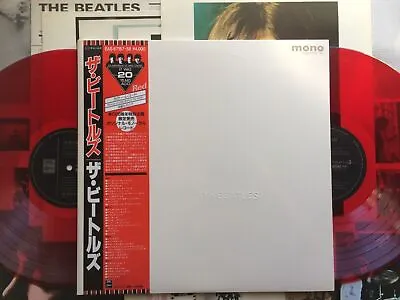 The Beatles  WHITE ALBUM  W/RED OBI 1986 UK CUTTING JAPAN LIMITED MONO RED VINYL • $500.13