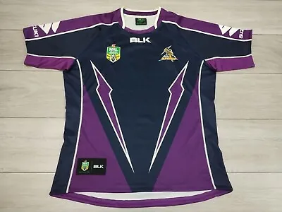 Melbourne Storm NRL Rugby League Shirt 2020 - BLK Extra Large XL Jersey Top D2D • £29.99