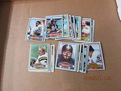 1980 Topps Football Lot Of 91 Different Cards • $3.99