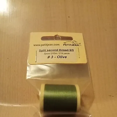 Marc Petitjean Split Second Thread Olive 200metres • $3.73