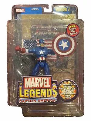 ToyBiz Marvel Legends Series 1 Captain America Gold Foil • $19.99