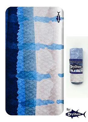 Blue Microfiber Towel Inspired ON  Fish Skin (Blue Marlin Skin) • $6.99
