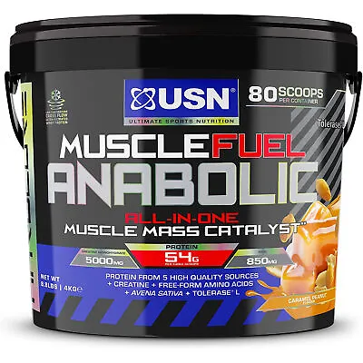 £40.99 • Buy Usn Muscle Fuel Anabolic 2kg 4kg All In One Protein Powder & Lean Muscle Shake