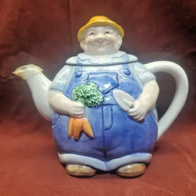 Otagiri Japan Ceramic Teapot  Gardener Grandpa  Farmer By Mary Ann Baker • $12.83