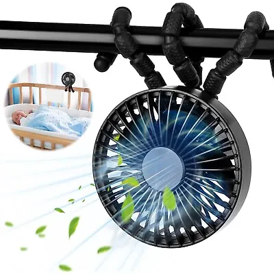 Black Quality Quiet 4  Clip On Fan Grow Light Tent Hydroponics Cooling Fan • £17.98