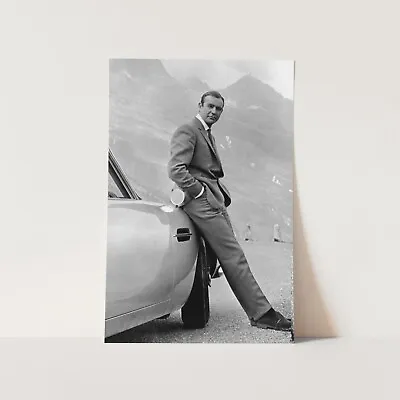 Sean Connery James Bond 007 Goldfinger Aston Martin Wall Art Poster Print • $34