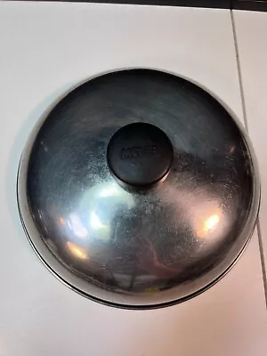 Vintage Meyer Metal Lid Black Round Handle 9 5/8  • $18