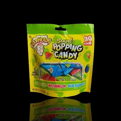 Warheads Sour Popping Candy Assorted Flavors (30 Pack) - USA IMPORT • £8.99