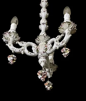 Chandelier Capodimonte Baroque Venetian • $458.81