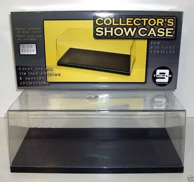 Triple 9 Plastic Display / Collectors Show Case For 1/18 Scale Models -Stackable • £24.99