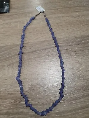 Sterling Silver Tanzanite Necklace • £20