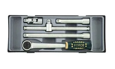 Force K4057-15 / T4057 / T4057-15 5pc 1/2  Dr Socket Accessory Set Ratchet Bar.. • $75.44