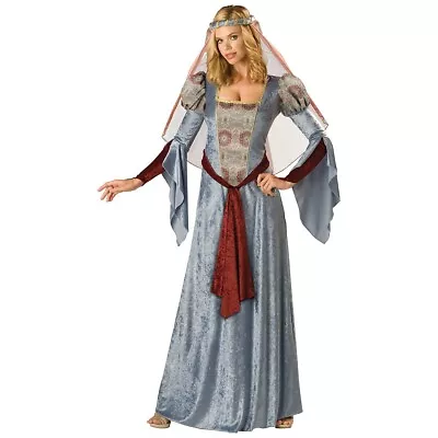 Medieval Princess Costume Adult Maid Marian Guinevere Maiden Fancy Dress • $38.46