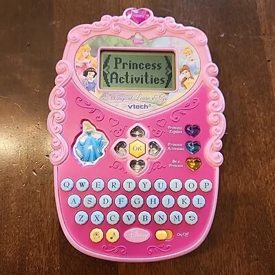 Vtech Disney Princess Magical Learn And Go Hand Held Electronic Game Toy Tablet • $24.99