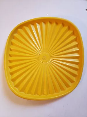 Vintage Yellow Tupperware Servalier Starburst Replacement Lid 837-14 • $7