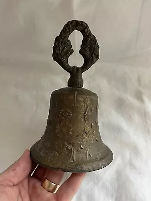 Antique Vintage Latin Mexican Mission Bell  Bronze Fr. Juniperio Serra Bell • $75