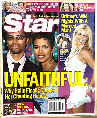 BRITNEY SPEARS - STAR Tabloid  Oct 21 2003 - BRAND NEW -No Label - HALLE BERRY • $20