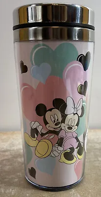 Disney Mickey & Minnie Mouse 14oz Travel Cup Mug W/ Lid NEW Acrylic Plastic • $16.99