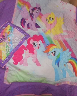 2017 Hasbro My Little Pony The Movie Quilt/Sham Full-Twin 86x73 Polyester Girls  • $41.99