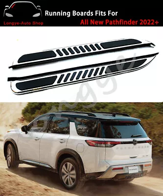 2PC Running Boards Side Step Nerf Bar Fits For All New Nissan Pathfinder 2022+ • $625.90