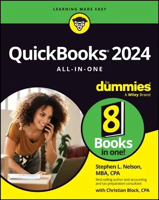 QuickBooks 2024 All-in-One For Dummies 9781394206353 - Free Tracked Delivery • £22.50