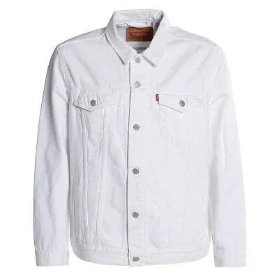 Levis Jacket Men's Denim Trucker Jacket Color White 723340292 • $81.99