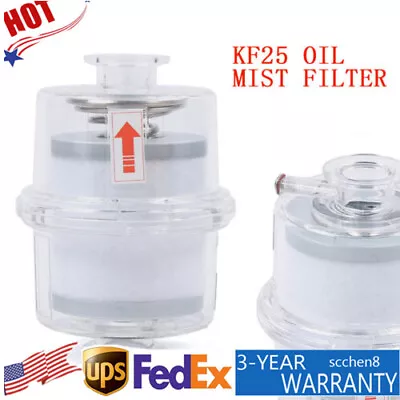 Kf-25 Vacuum Pump Exhaust Oil Mist Filter Eliminator Replacement Kit New • $50.35