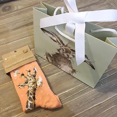 £8.99 • Buy Wrendale Orange Giraffe Bamboo Women’s Socks - Free Gift Bag
