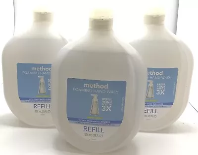 3-Pack Method Sweet Water Foam Hand Soap Refill 28 Oz Ea Plant Based Cleanser  • $35.95