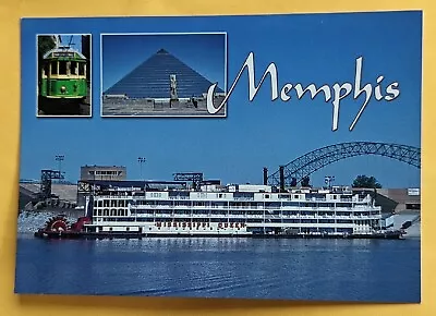 Postcard TN: Mississippi Queen (steamboat). Memphis. Tennessee  • $2.99