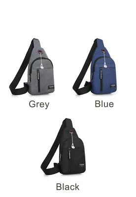 Small Chest Bag Pack Sport Shoulder Sling Cross Body Bag Travel Outdoor Backpack • £5.29