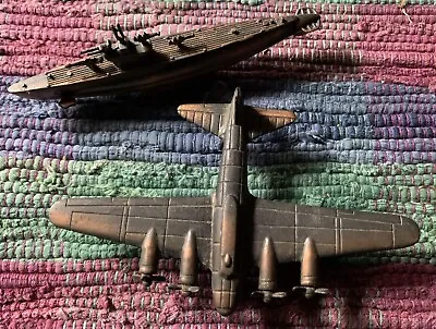 Metal Plane And Submarine Pencil Sharpeners Vintage Die Cast • $9.99