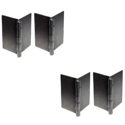 4 Medium Heavy Duty Weldable 4  X 4  Gate Hinges Steel Butt Fences Gates Doors • $24.78