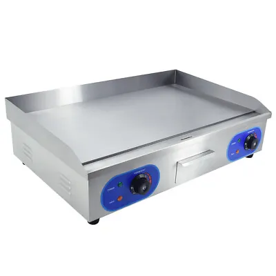 £189 • Buy 4400W  Electric Griddle Commercial Hotplate Flat Grill 73cm Large Countertop UK