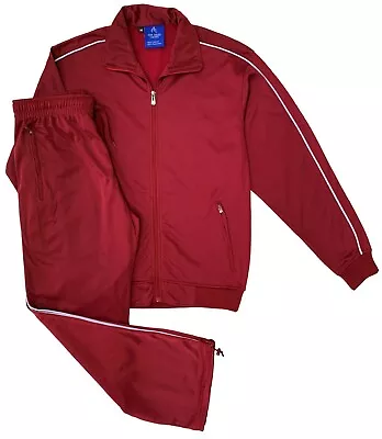 Men's Classic Retro Full Jogging Suit Plain Tracksuit Outfit • $55.99