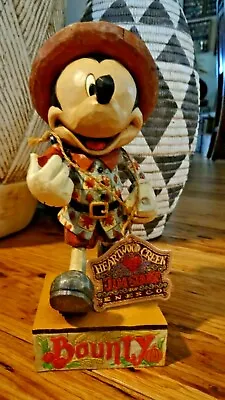 Vintage Jim Shore Prosperous Pilgrim Mickey Mouse Figurine Hartwood Creek Enesco • $125