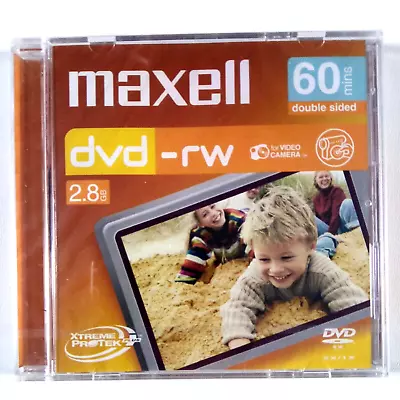 Maxell MINI DVD-RW For Camcorder/Video Camera 60mins 2.8 GB 8cm NEW! • £10.99