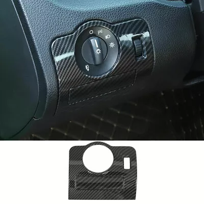 Headlight Switch Panel Trim Accessories For Ford Mustang 2009-2013 Carbon Fiber • $20.49