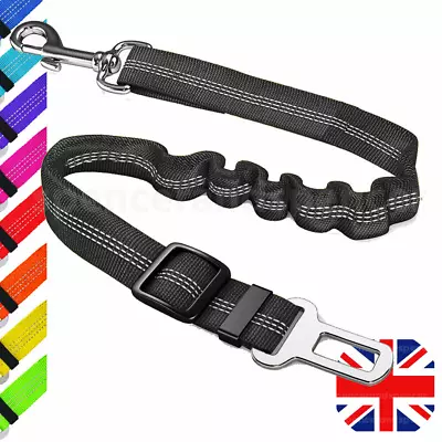 Anti Shock Pet Dog Car Seat Belt Clip Bungee Lead Vehicle Travel Safety Harness • £0.99