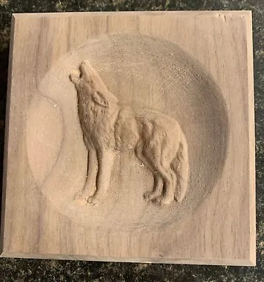 Wolf Full Body Engraving Trim Wood Corner Trim Block Door Trim Window Trim • $16.80