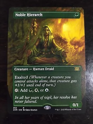 Noble Hierarch Borderless Double Masters Alternate Art MTG Magic The Gathering • $15.29