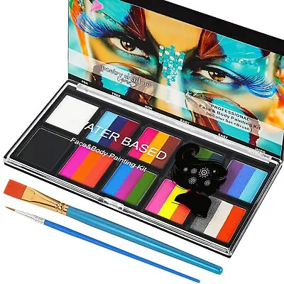 Bowitzki 24 Colors Split Cakes Face Paint New Face Paint Palette For Kids Party • £5.99