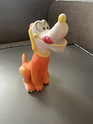 Vintage Rubber Squeak Toy   PLUTO   Walt Disney Productions Still Works • $14