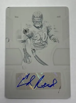 Ed Reed 2020 National Treasures No.S-ER #1/1 Autograph Printing Plate Card • $159.99