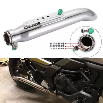 Chrome Steel Motorcycle Exhaust Muffler Pipe Slip Silencer Fit For Harley Dyna • $47.99