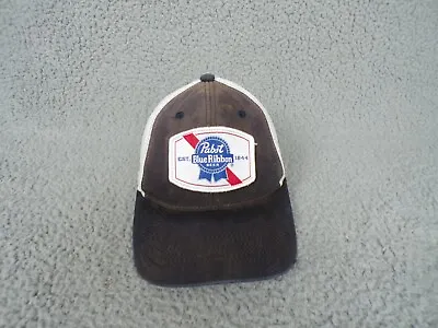 Pabst Blue Ribbon Hat Cap Mens SnapBack Blue Adjustable Beer PBR Dad • $12.99