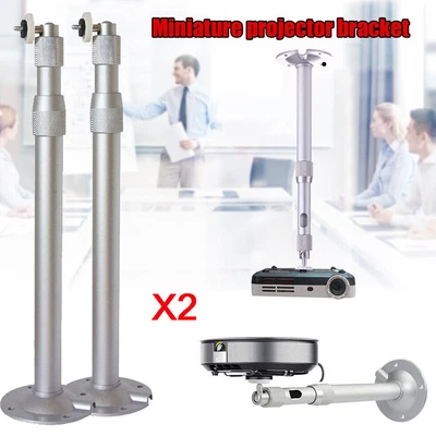 $25.27 • Buy 2pc Wall Ceiling Mount Bracket For Mini Projector 15 KG Load Hanger Stand Holder
