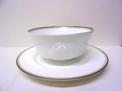 Wheaton 102 Mikasa Pattern Bone China Gravy Boat With Attached Underplate • $20